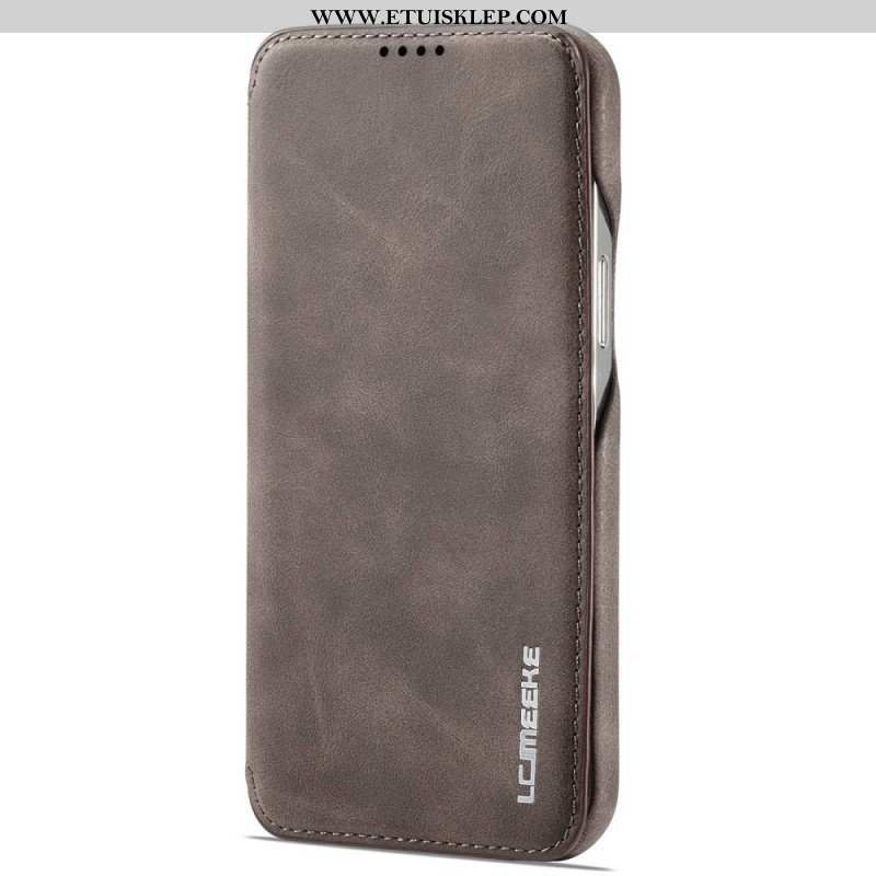 Etui Na Telefon do iPhone 14 Pro Max Etui Folio Lc.imeeke Efekt Skóry